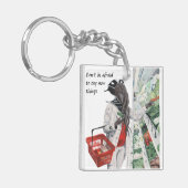 Mind Flayer Grocery Shopping Art Acryl Sleutelhang Sleutelhanger (Voorkant Links)