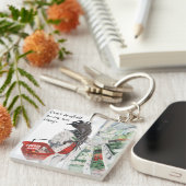 Mind Flayer Grocery Shopping Art Acryl Sleutelhang Sleutelhanger (Voorkant Rechts)