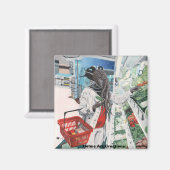 Mind Flayer Grocery Shopping Fantasy Art Magnet (Voorkant / Achterkant)