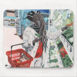 Mind Flayer Grocery Shopping Fantasy Art Mousepad Muismat