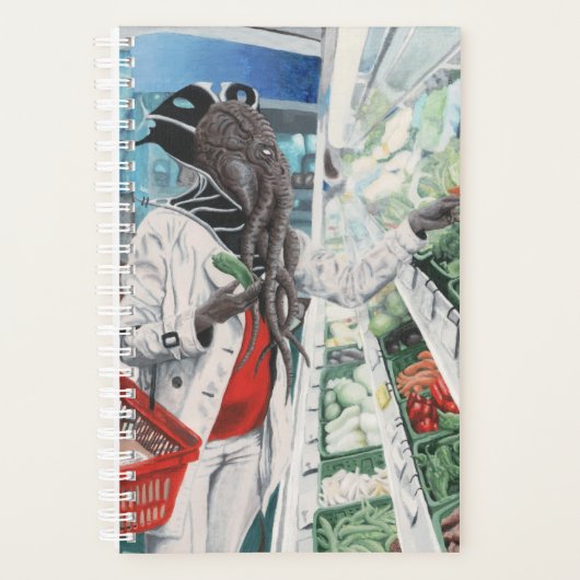 Mind Flayer Grocery Shopping Fantasy Art Planner (Voorkant)