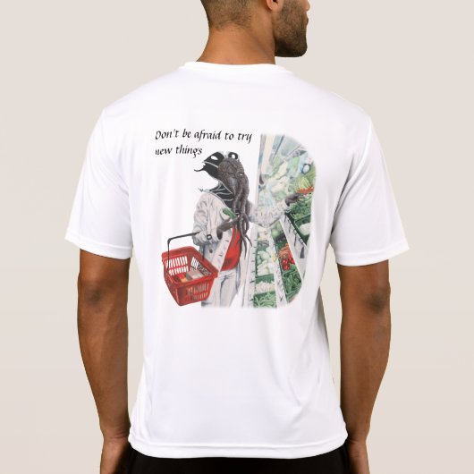 Mind Flayer Grocery Shopping Fantasy Art T-shirt (Achterkant)