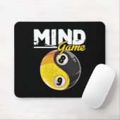 Mind Game Billiards Snooker Cue Stick Pool Billiar Muismat (Met muis)