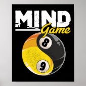 Mind Game Billiards Snooker Cue Stick Pool Billiar Poster (Voorkant)