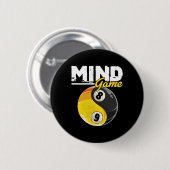 Mind Game Billiards Snooker Cue Stick Pool Billiar Ronde Button 5,7 Cm (Voorkant /achterkant)