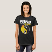Mind Game Billiards Snooker Cue Stick Pool Billiar T-shirt (Voorkant volledig)