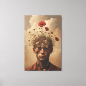Mind Garden Surreal Portret Canvas Afdruk (Voorkant)