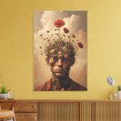 Mind Garden Surreal Portret Canvas Afdruk (Insitu (Woonkamer))