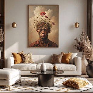Mind Garden Surreal Portret Canvas Afdruk
