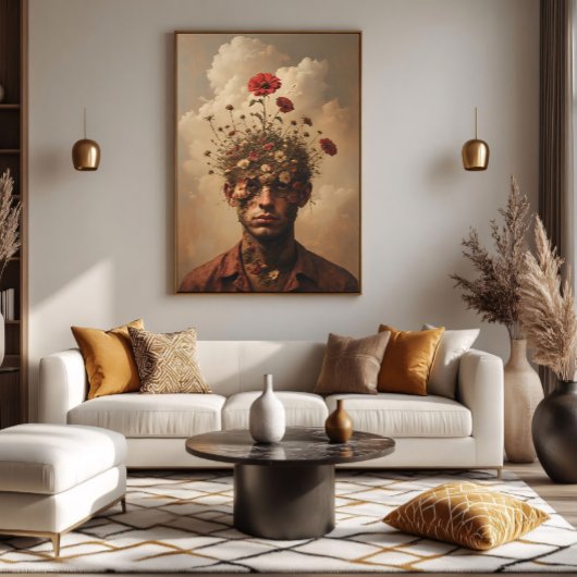 Mind Garden Surreal Portret Canvas Afdruk