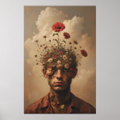 Mind Garden Surreal Portret Poster (Voorkant)