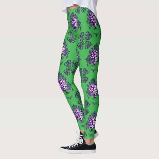 Mind Harmony – Ornamental Brain-Heart Fusion Leggings (Links)