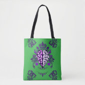 Mind Harmony – Ornamental Brain-Heart Fusion Tote Bag (Voorkant)