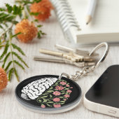 Mind in Bloom: de balans tussen logica en Natuur Sleutelhanger (Voorkant Rechts)