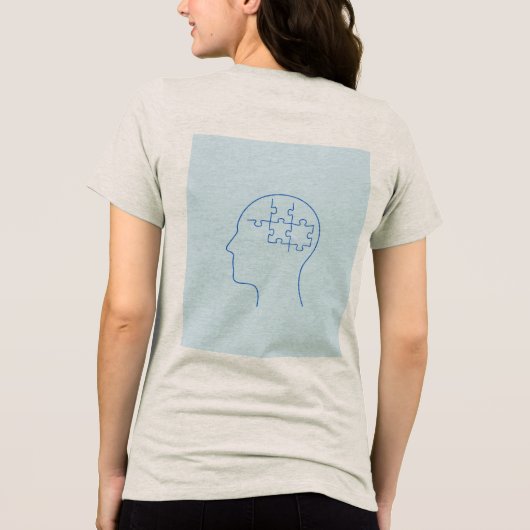 Mind in Pieces: A Puzzle Within Tri-Blend Shirt (Achterkant)