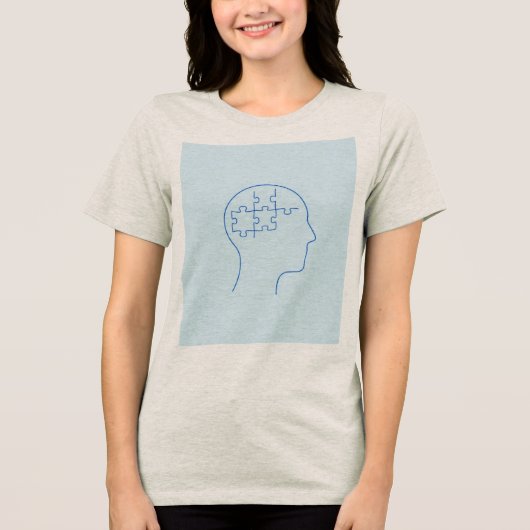 Mind in Pieces: A Puzzle Within Tri-Blend Shirt (Voorkant)