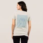 Mind in Pieces: A Puzzle Within Tri-Blend Shirt (Achterkant volledig)