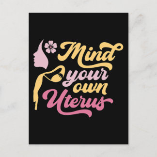 Mind Je Eigen Baarmoeder Feministisch Meme Cadeau Feestdagenkaart