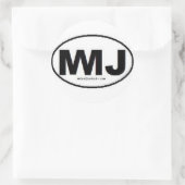 Mind Junket Logo Ronde Sticker (Tas)