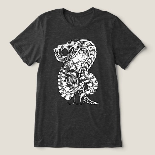 Mind Melting Surrealistische Abstracte Moderne Kun Tri-Blend Shirt (Design voorkant)