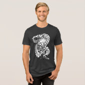 Mind Melting Surrealistische Abstracte Moderne Kun Tri-Blend Shirt (Voorkant volledig)