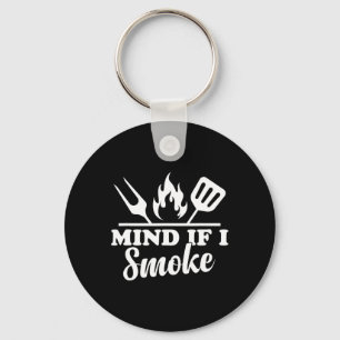 Mind of I Smoke - Grappige BBQ-roker en grillen Sleutelhanger