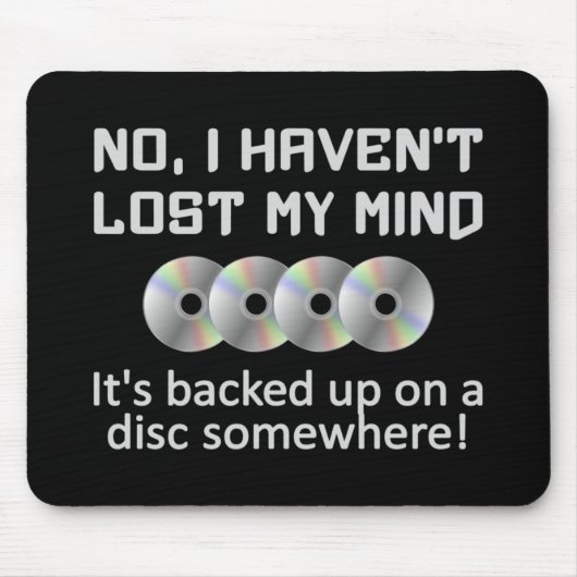Mind On A Disk Mousepad Muismat (Voorkant)