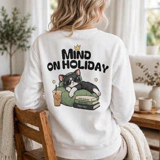 Mind Op Vakantie Gezellige Kat Trui
