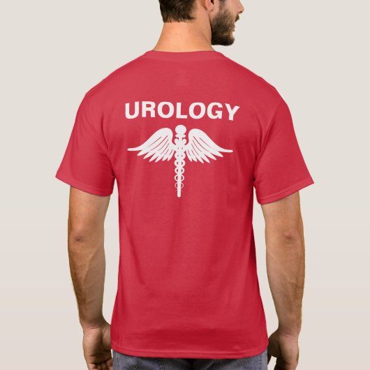 Mind over bladder Urology Caduceus T-shirt (Achterkant)