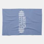 Mind over materie - Motivatie Gym-uitstraling Theedoek (Horizontaal)