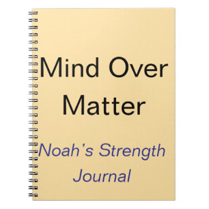 Mind over Matter Aangepaste Motivatie Kracht Notitieboek