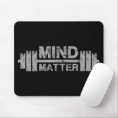 Mind Over Matter - Gym Workout Motivatie Muismat (Met muis)