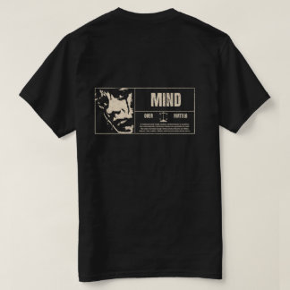 Mind over Matter Minimal Mannen T-shirt Design