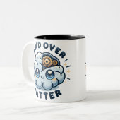 Mind over Matter Tweekleurige Koffiemok (Voorkant links)