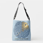 Mind Over Maze – Inspirerende Hersenendoolhof Crossbody Tas (Achterkant)