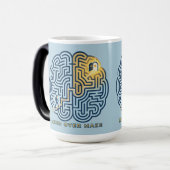 Mind Over Maze – Inspirerende Hersenendoolhof Magische Mok (Voorkant links)