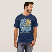 Mind Over Maze – Inspirerende Hersenendoolhof T-shirt (Voorkant volledig)