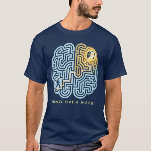 Mind Over Maze – Inspirerende Hersenendoolhof T-shirt (Voorkant)