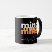 Mind Over Miles Modern Zwart Langeafstandsloper Magische Mok (Voorkant rechts)