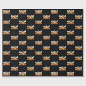 Mind Over Miles Moderne Minimale Zwarte Motivatie Cadeaupapier (Vlak)