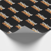 Mind Over Miles Moderne Minimale Zwarte Motivatie Cadeaupapier (Hoek)