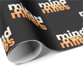 Mind Over Miles Moderne Minimale Zwarte Motivatie Cadeaupapier (Rol Hoek)