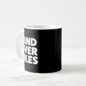 Mind Over Miles - Motivatie, grappig hardlopen Koffiemok (Voorkant links)