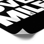 Mind Over Miles - Motivatie, grappig hardlopen Poster (Hoek)