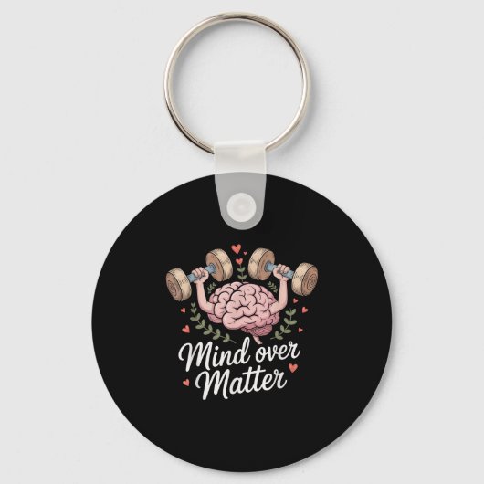 Mind over Motivatie hersengewichten Sleutelhanger (Voorkant)