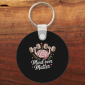 Mind over Motivatie hersengewichten Sleutelhanger (Voorkant)