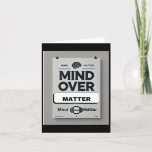Mind Over Motivatie Mantra's Sticker Kaart