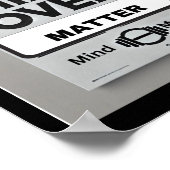 Mind Over Motivatie Mantra's Sticker Poster (Hoek)