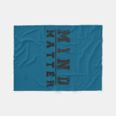 Mind Over Motivational Stoic Philosophy Insrationa Fleece Deken (Voorkant (Horizontaal))