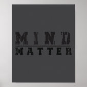 Mind Over Motivational Stoic Philosophy Insrationa Poster (Voorkant)